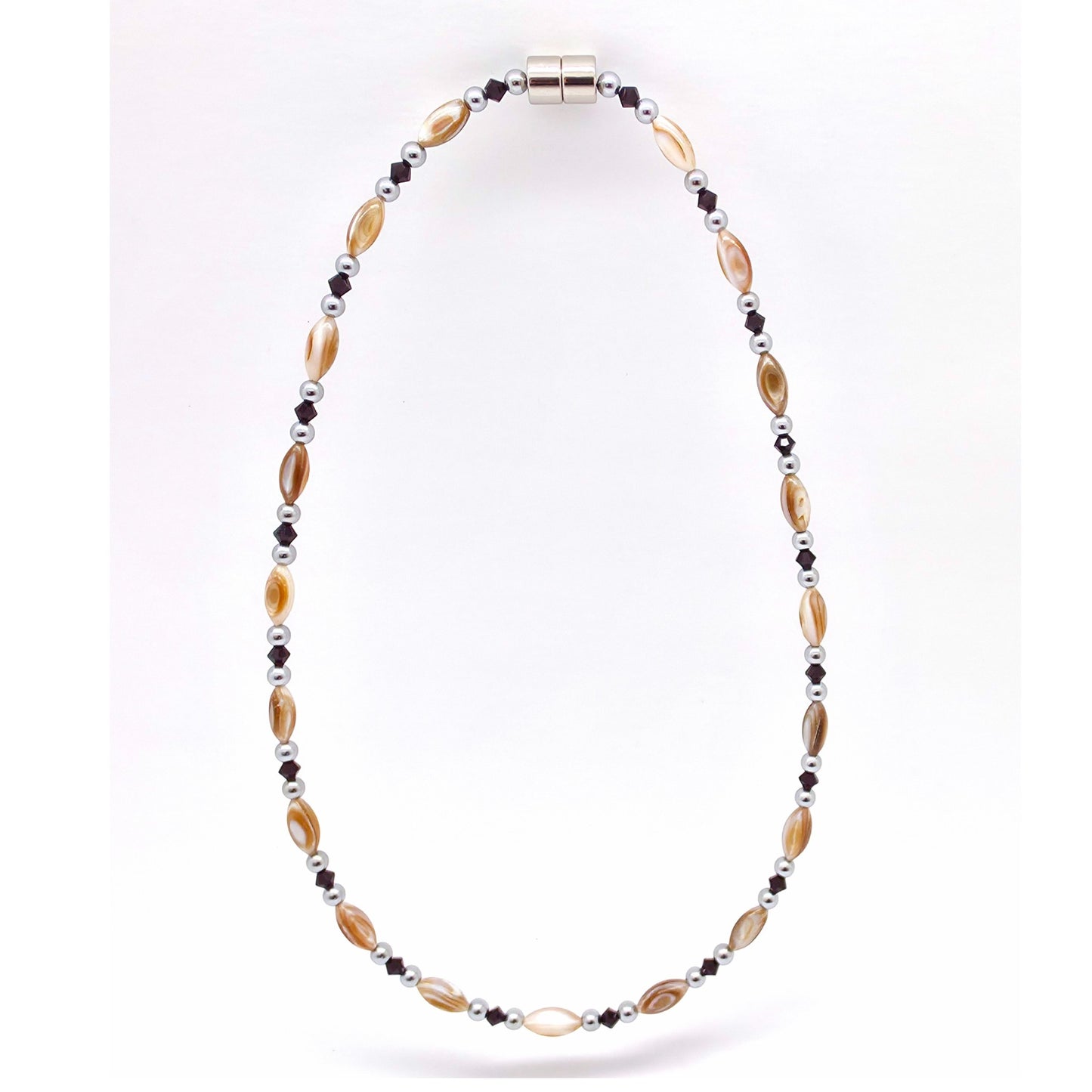 Abalone w Garnet Necklace