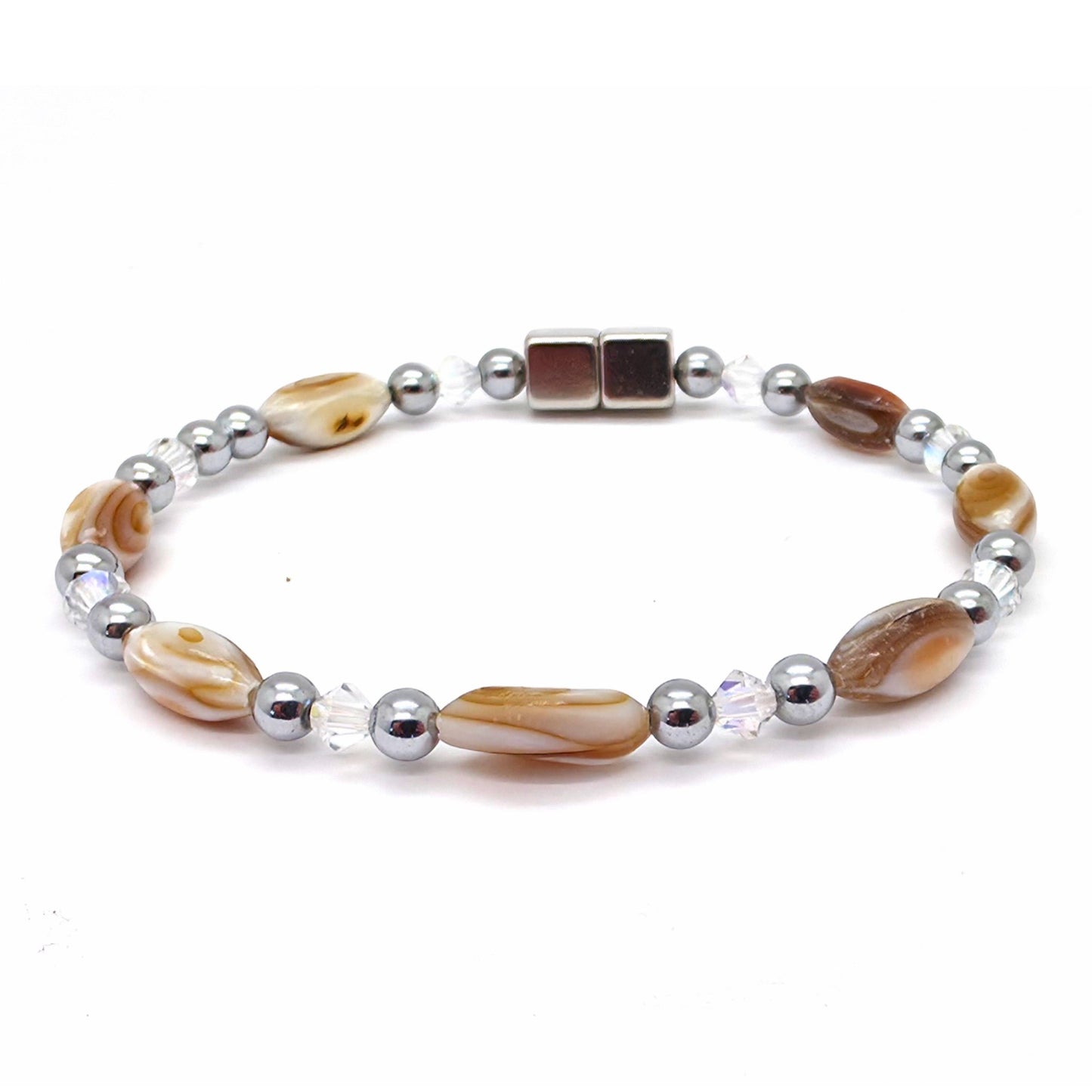 Abalone Single w AB Clear Crystals