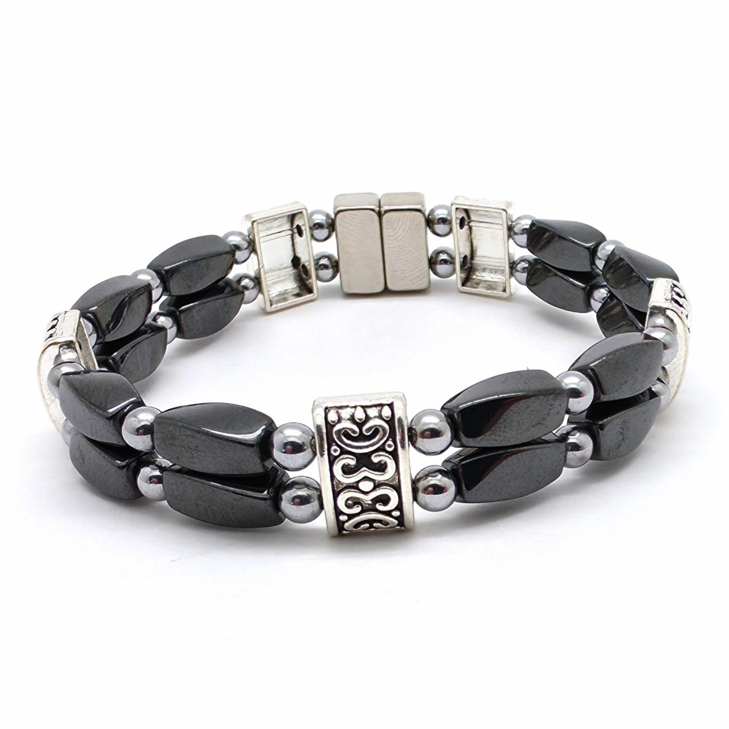 Black Hematite Twist Double