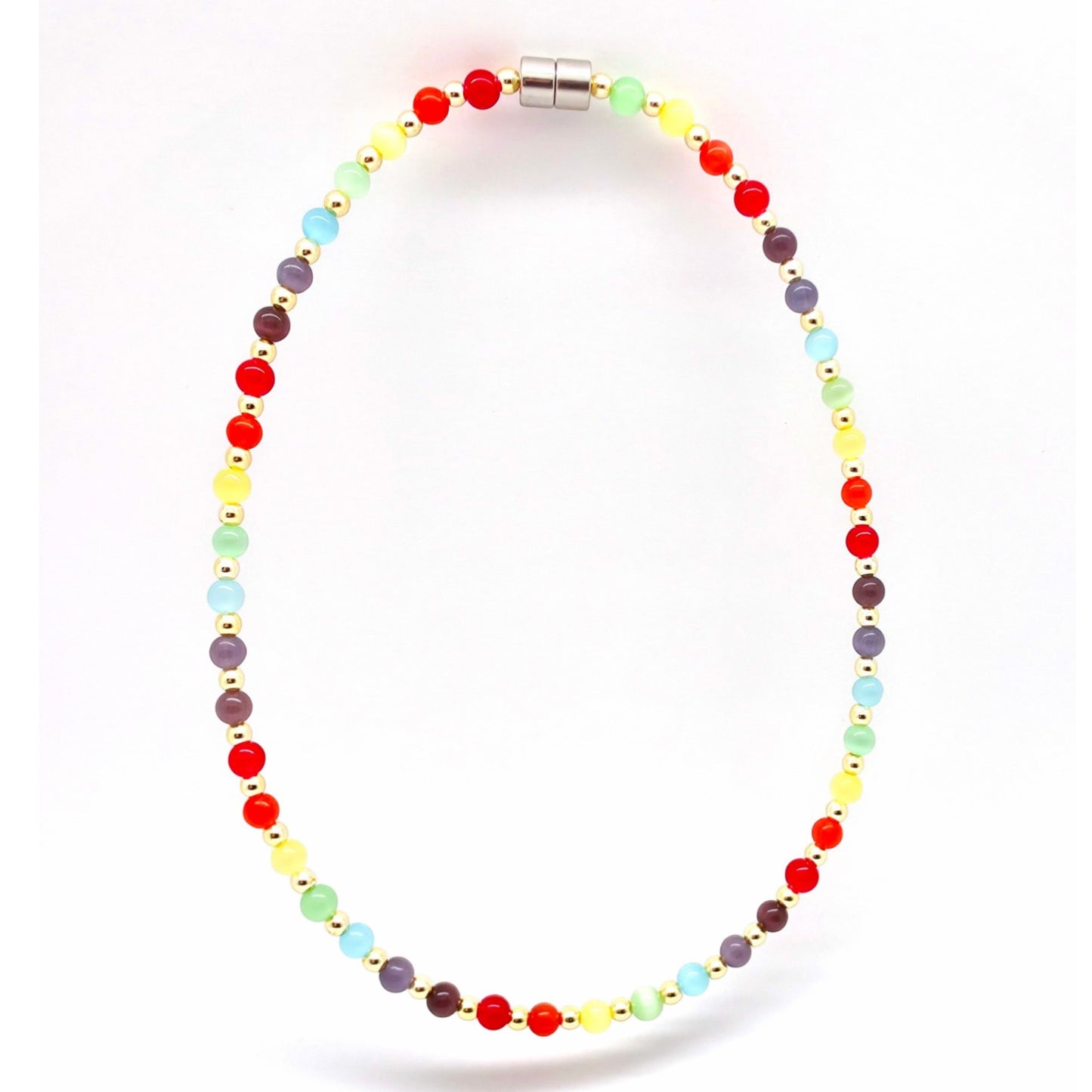 Rainbow Cat's Eye Necklace