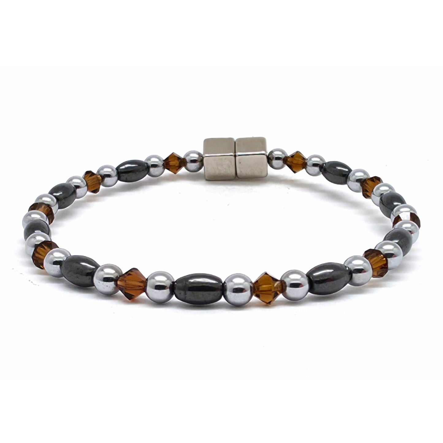 Black Rice Single w Smokey Topaz