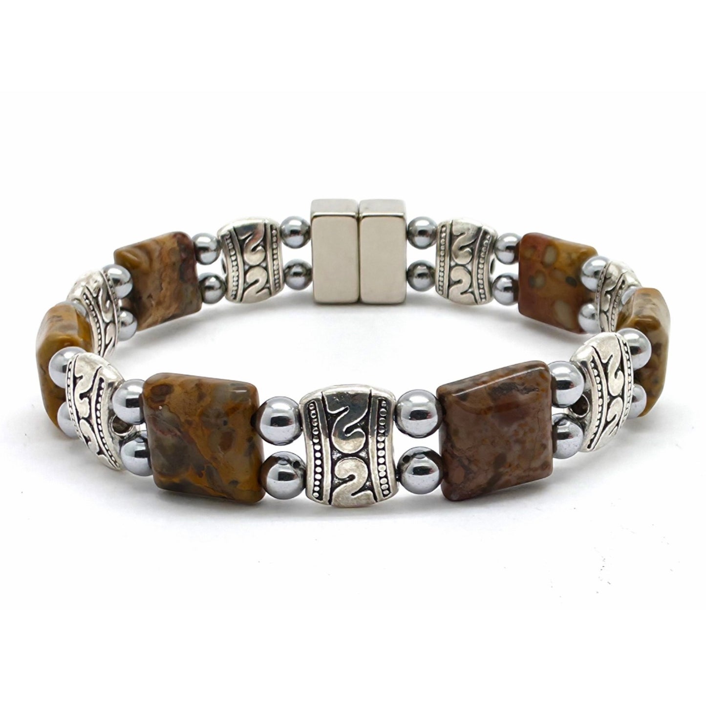 Leopard Skin Jasper Square Double