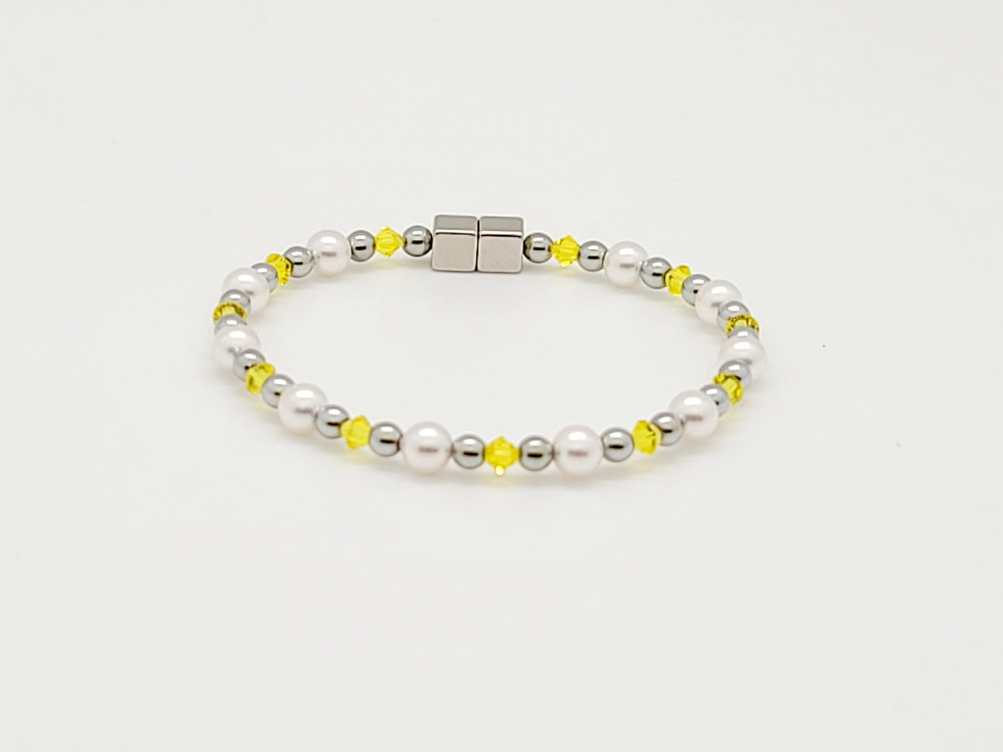 White Pearl with Citrine