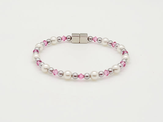 White Pearl with Rose