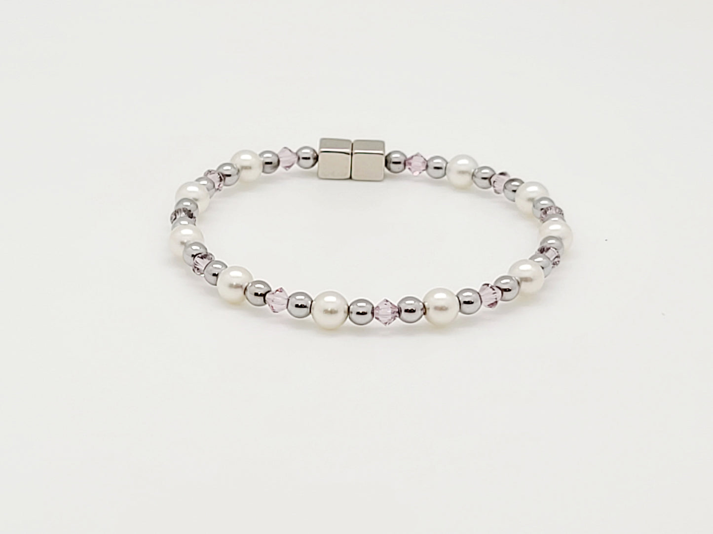 White Pearl with Light Amethyst