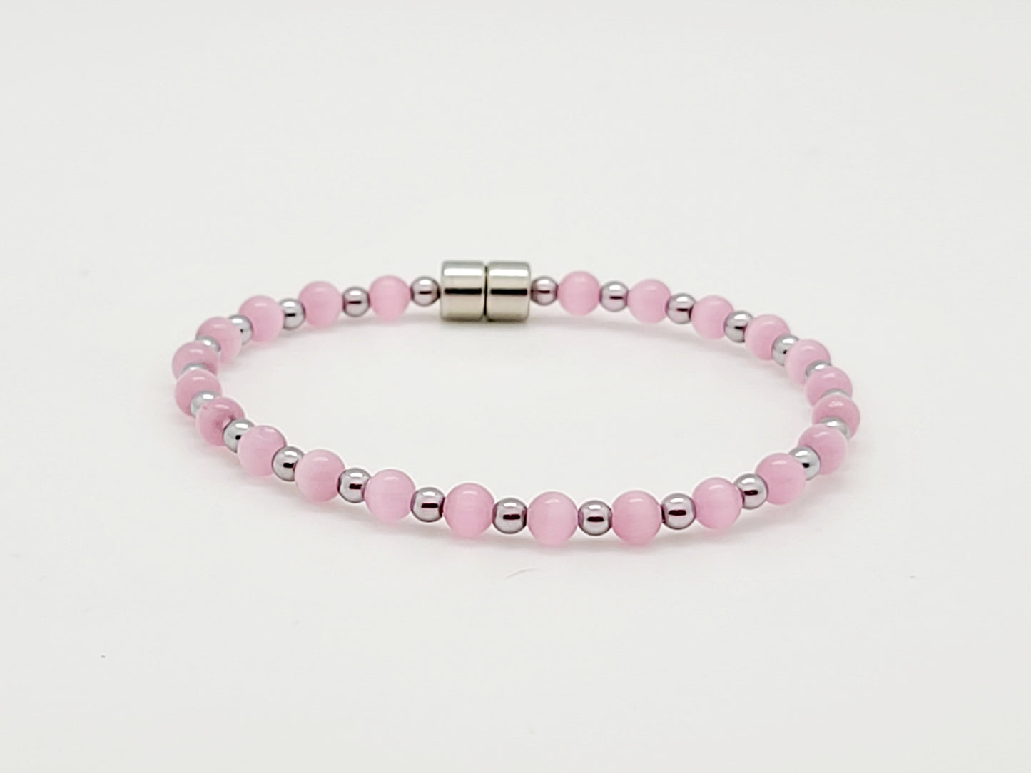 Pink Cat's Eye Necklace