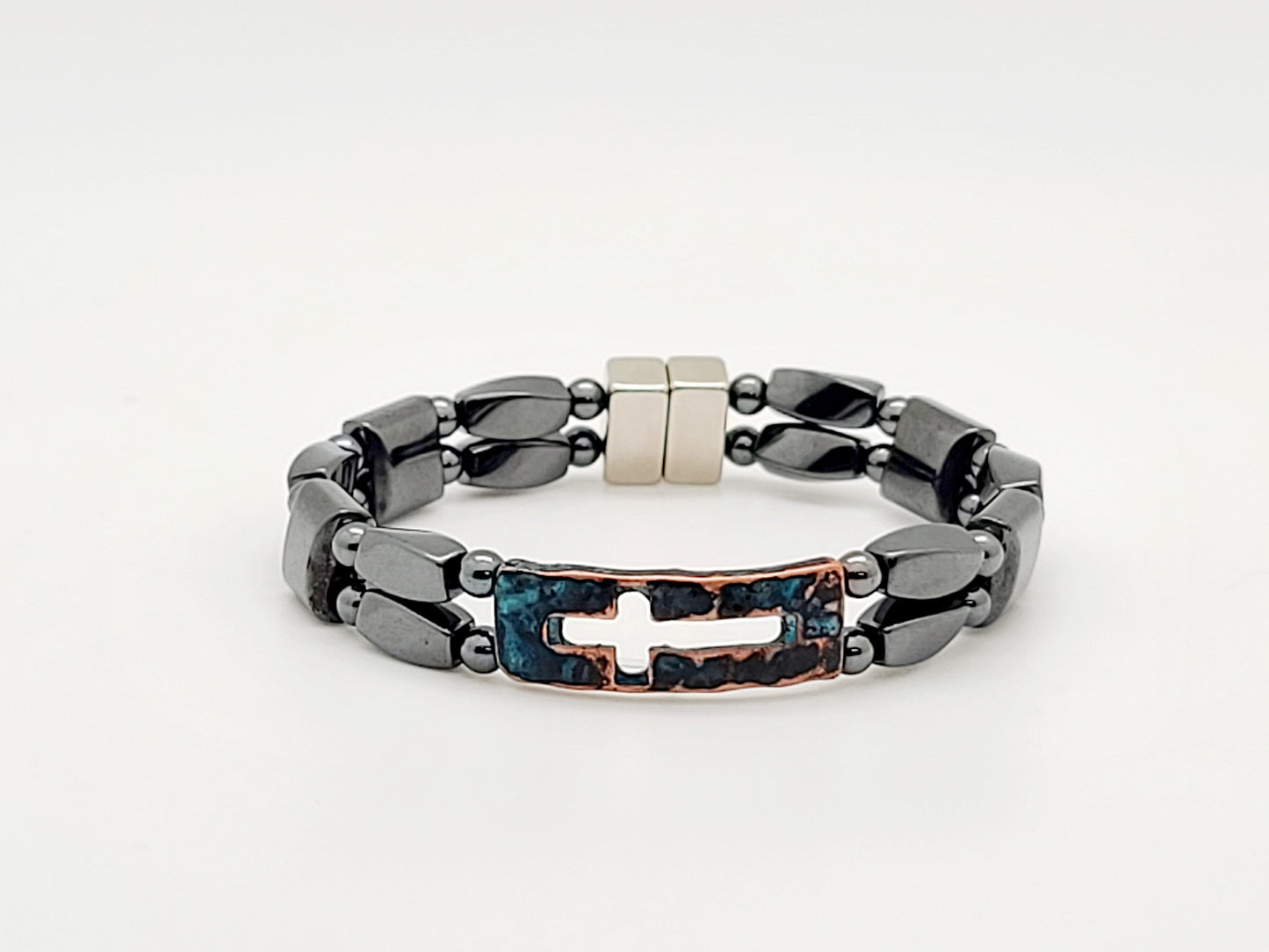 Men's Cross w Hematite