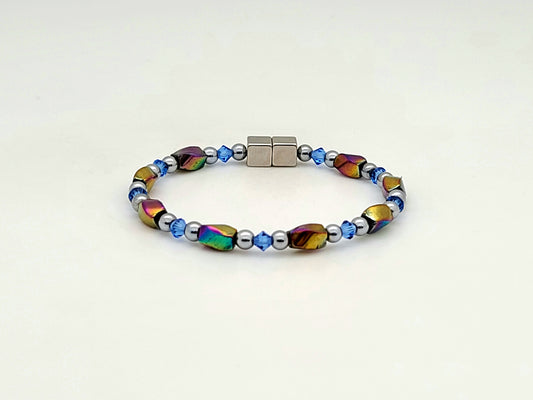 Sapphire Rainbow Hematite Twist