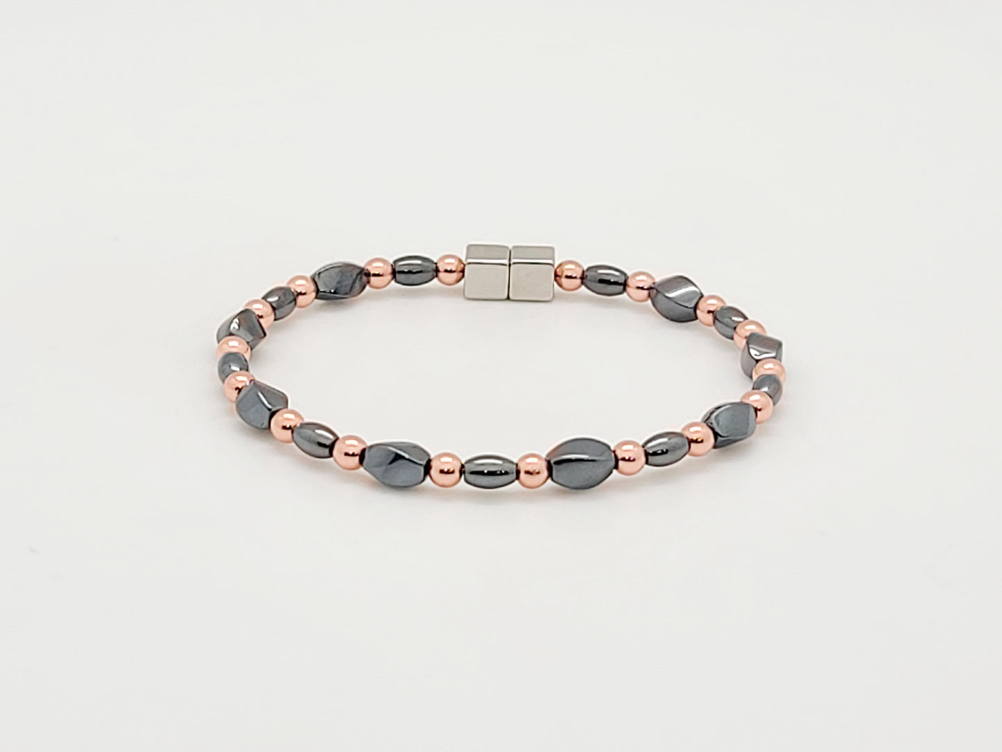 Black Hematite Twist w Rice