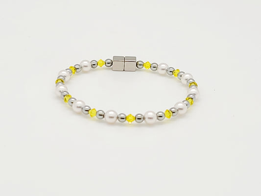 White Pearl with Citrine