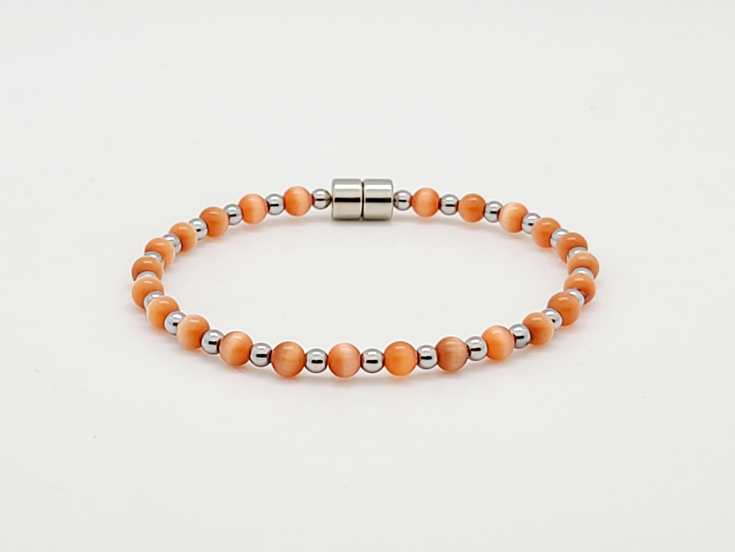 Orange Cat's Eye Necklace