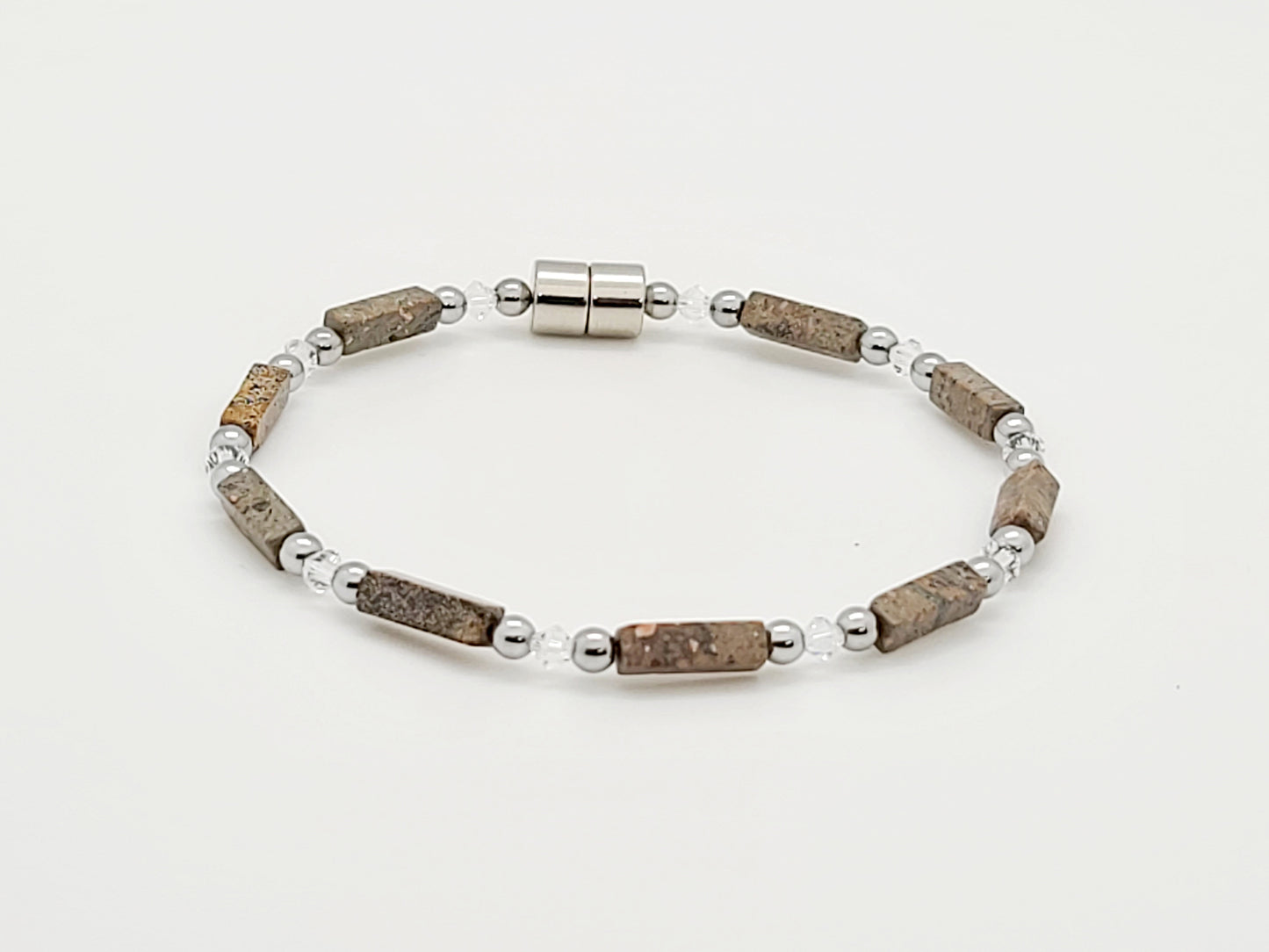 Jasper Rectangle w Crystal