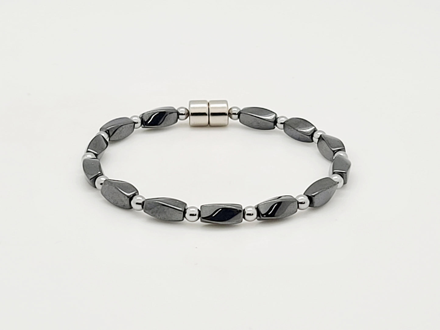 Black Hematite Twist Necklace