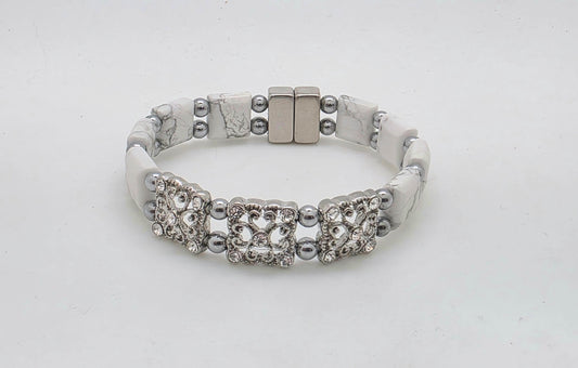 Winter Glow (White Howlite)