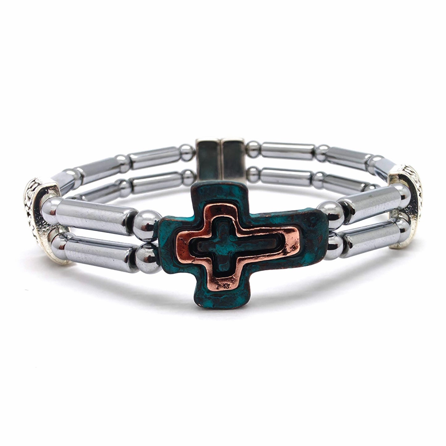 Patina Sideways Cross