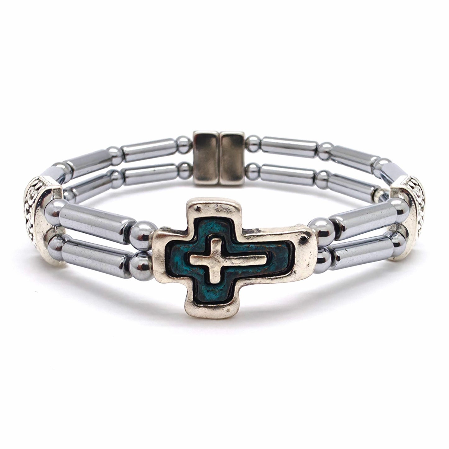 Patina Sideways Cross