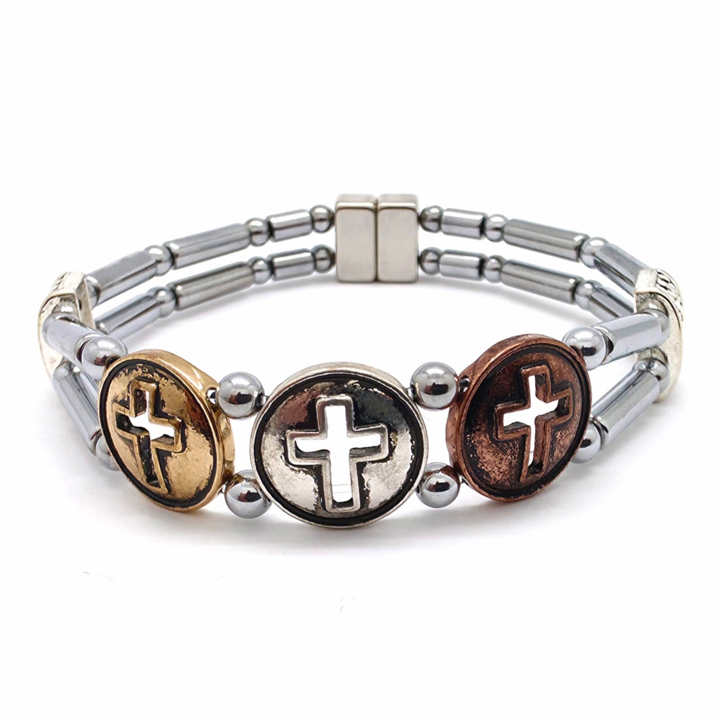 Tricolor Cross Double