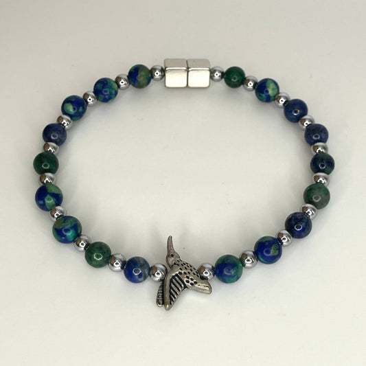 Azure Sky w Hummingbird Charm