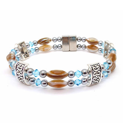 Abalone Double w Crystal Option