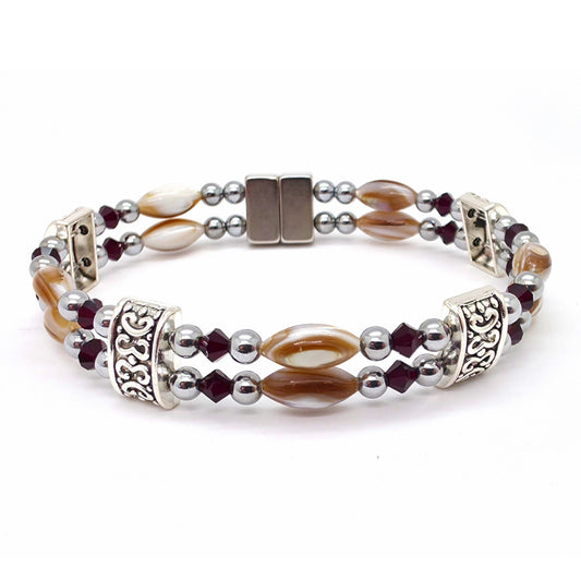 Abalone Double w Garnet