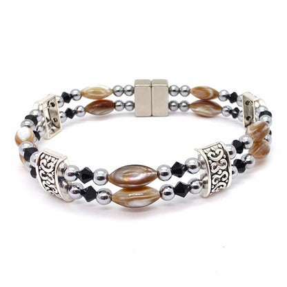 Abalone Double w Crystal Option
