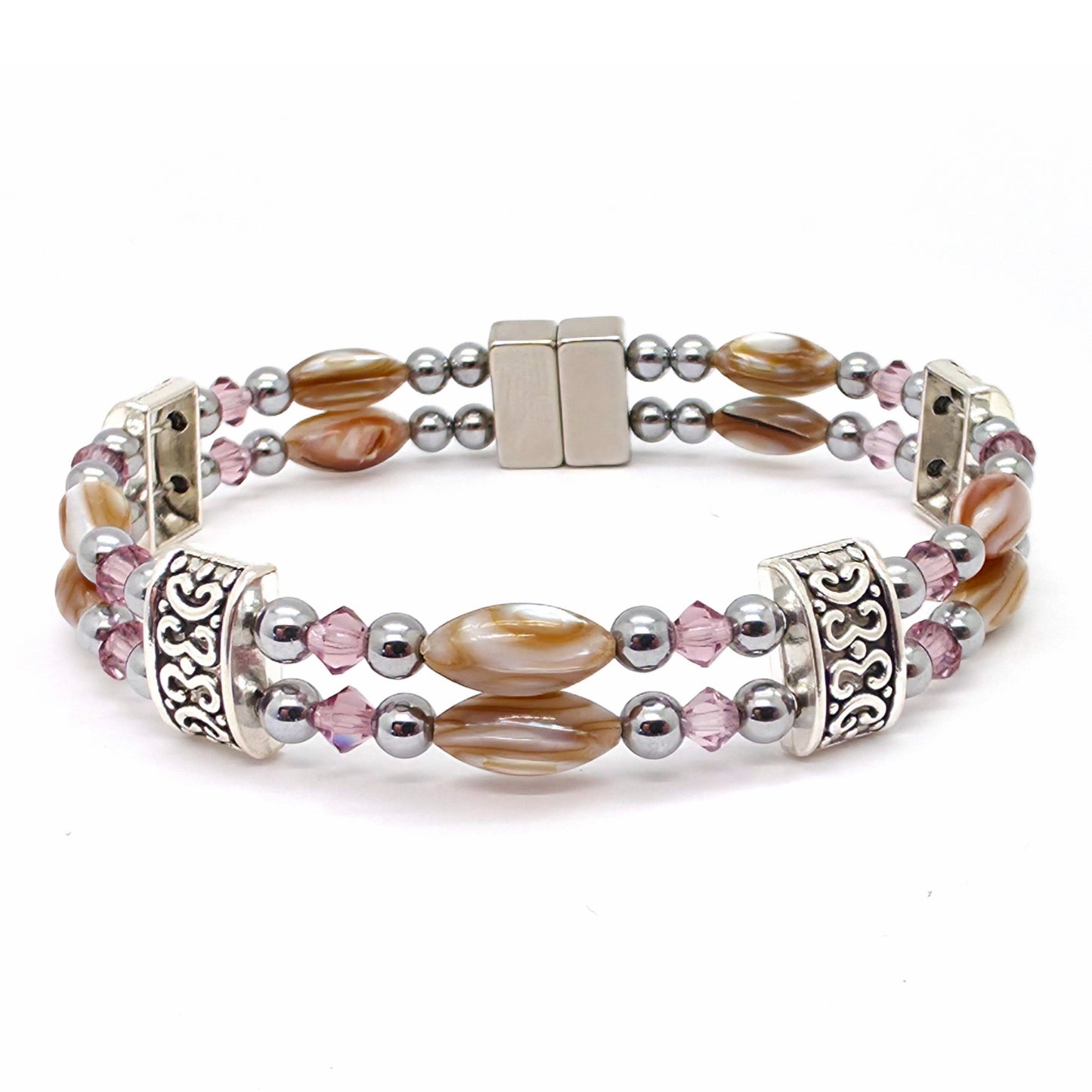 Abalone Double w Crystal Option
