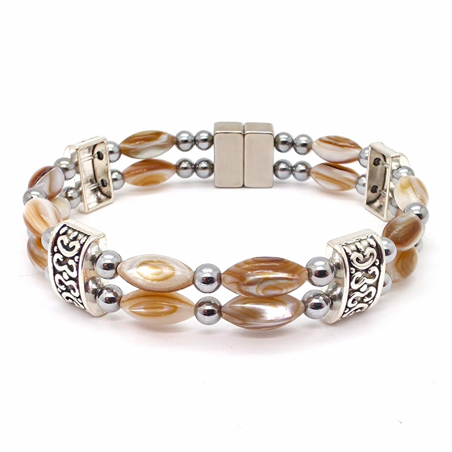 Abalone Double w Crystal Option