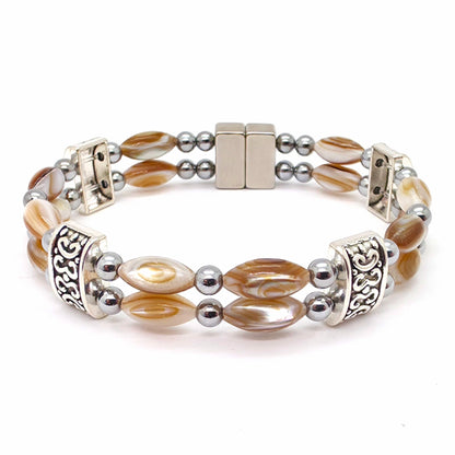 Abalone Double w Crystal Option