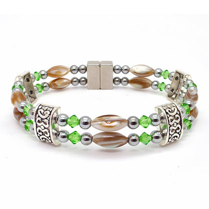 Abalone Double w Crystal Option