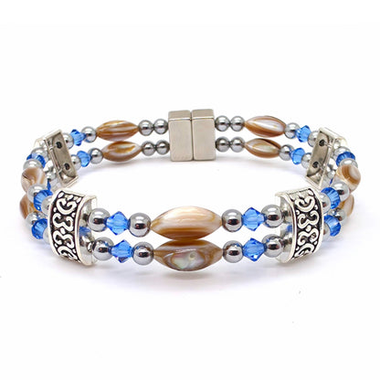 Abalone Double w Crystal Option