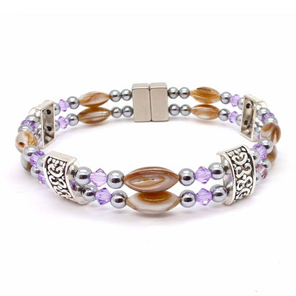 Abalone Double w Crystal Option