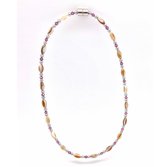 Abalone w Amethyst Necklace