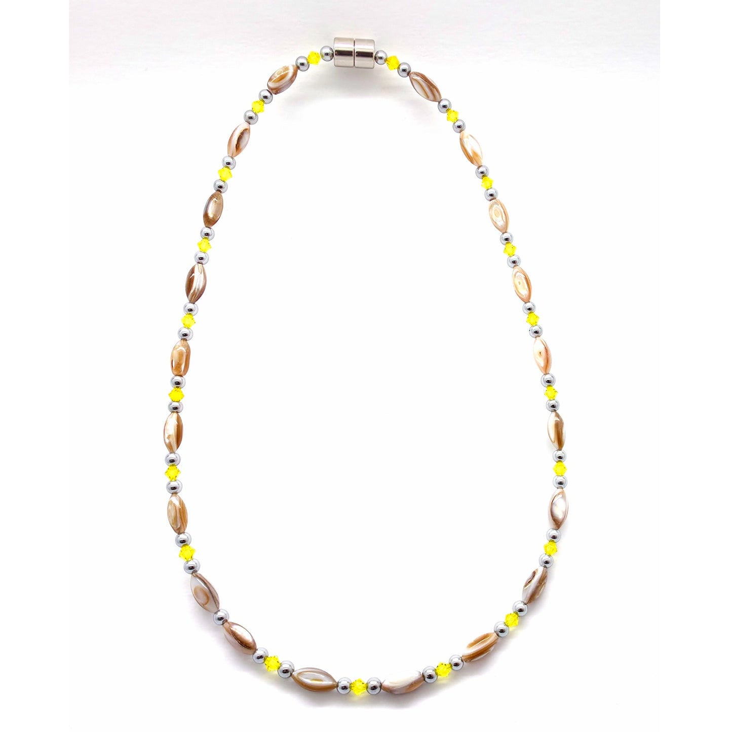 Abalone w Crystal Option Necklace