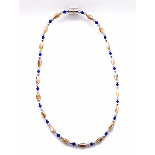 Abalone w Cobalt Necklace