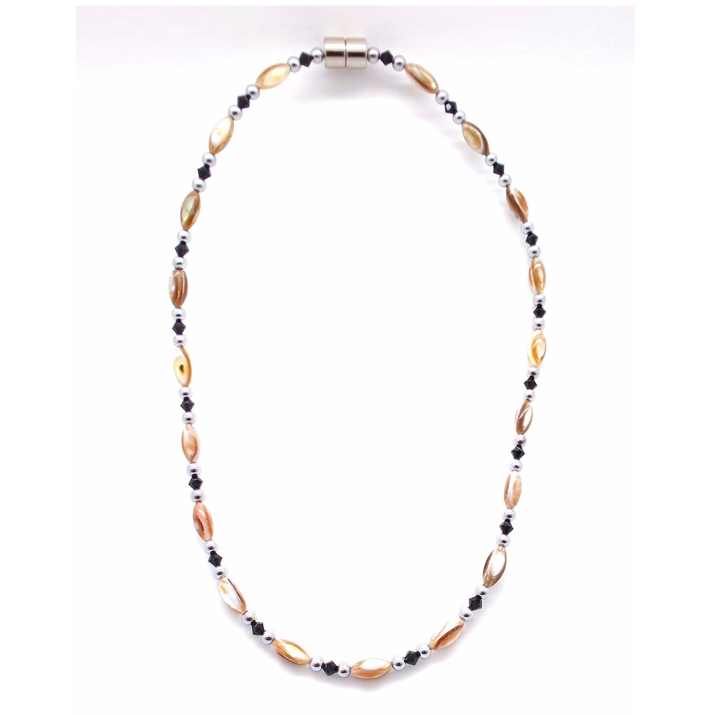 Abalone w Crystal Option Necklace