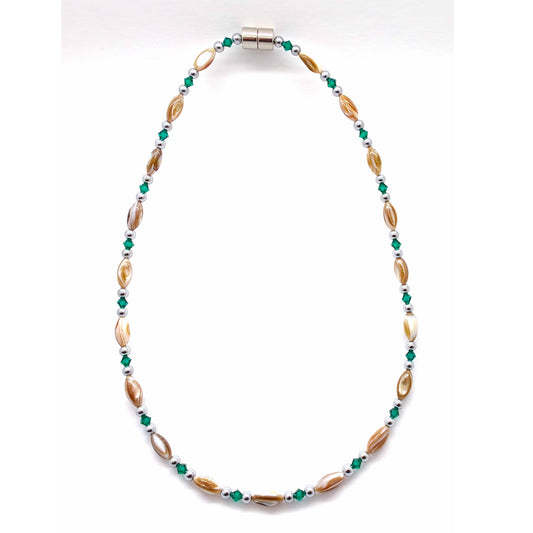 Abalone w Emerald Necklace