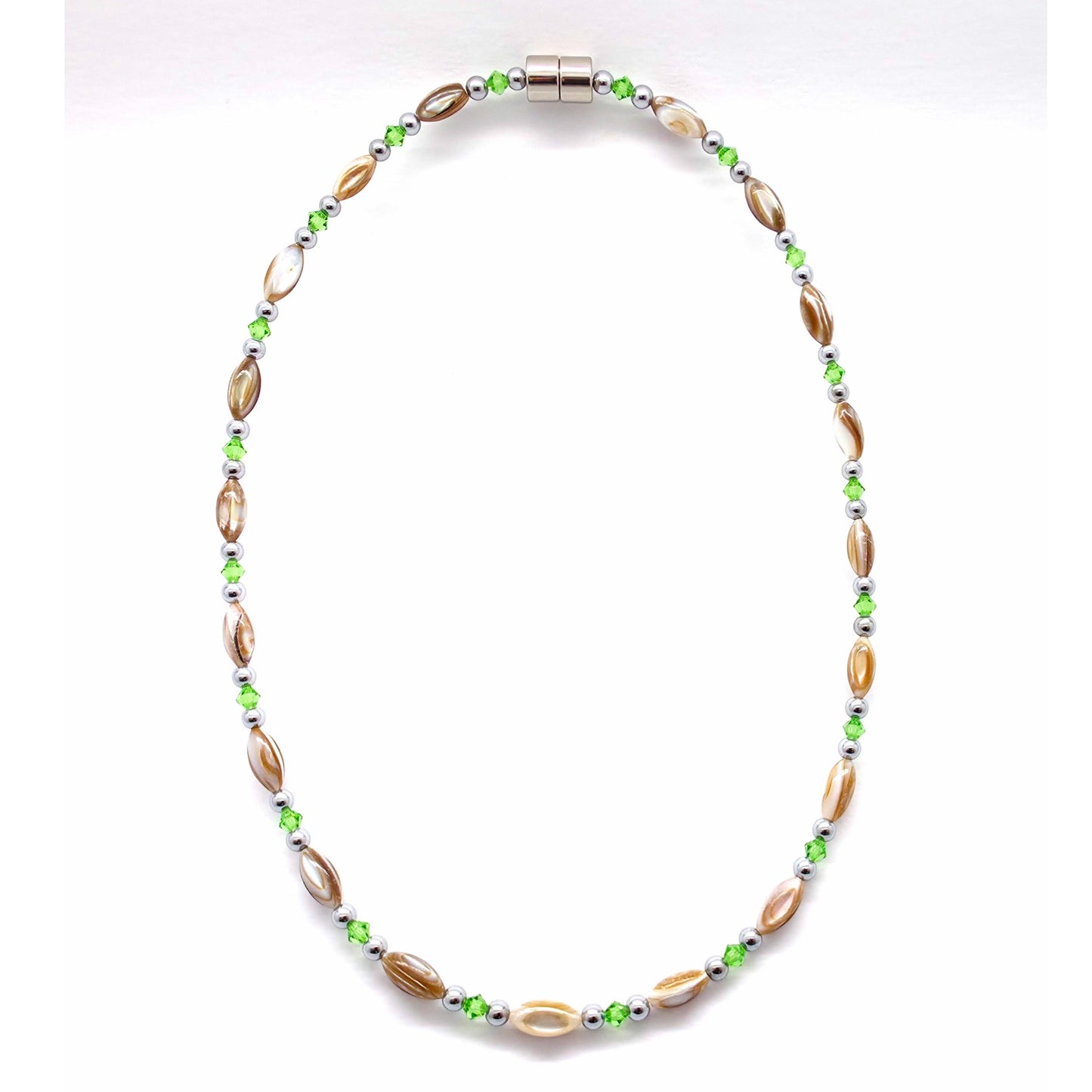 Abalone w Peridot Necklace