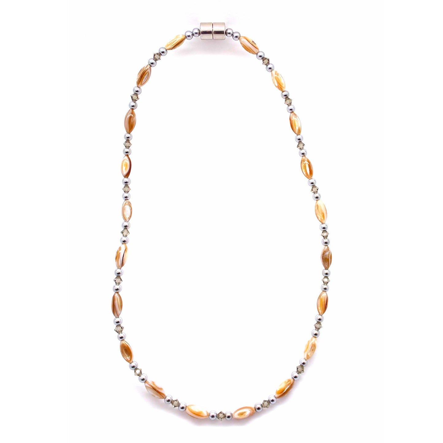 Abalone w Crystal Option Necklace