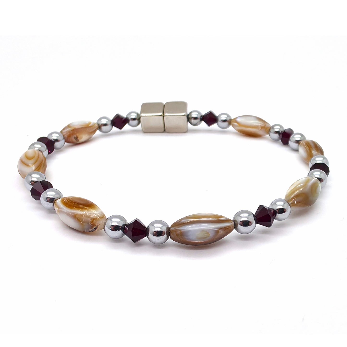 Abalone Single w Garnet