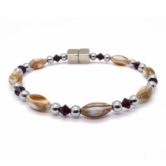 Abalone Single w Garnet