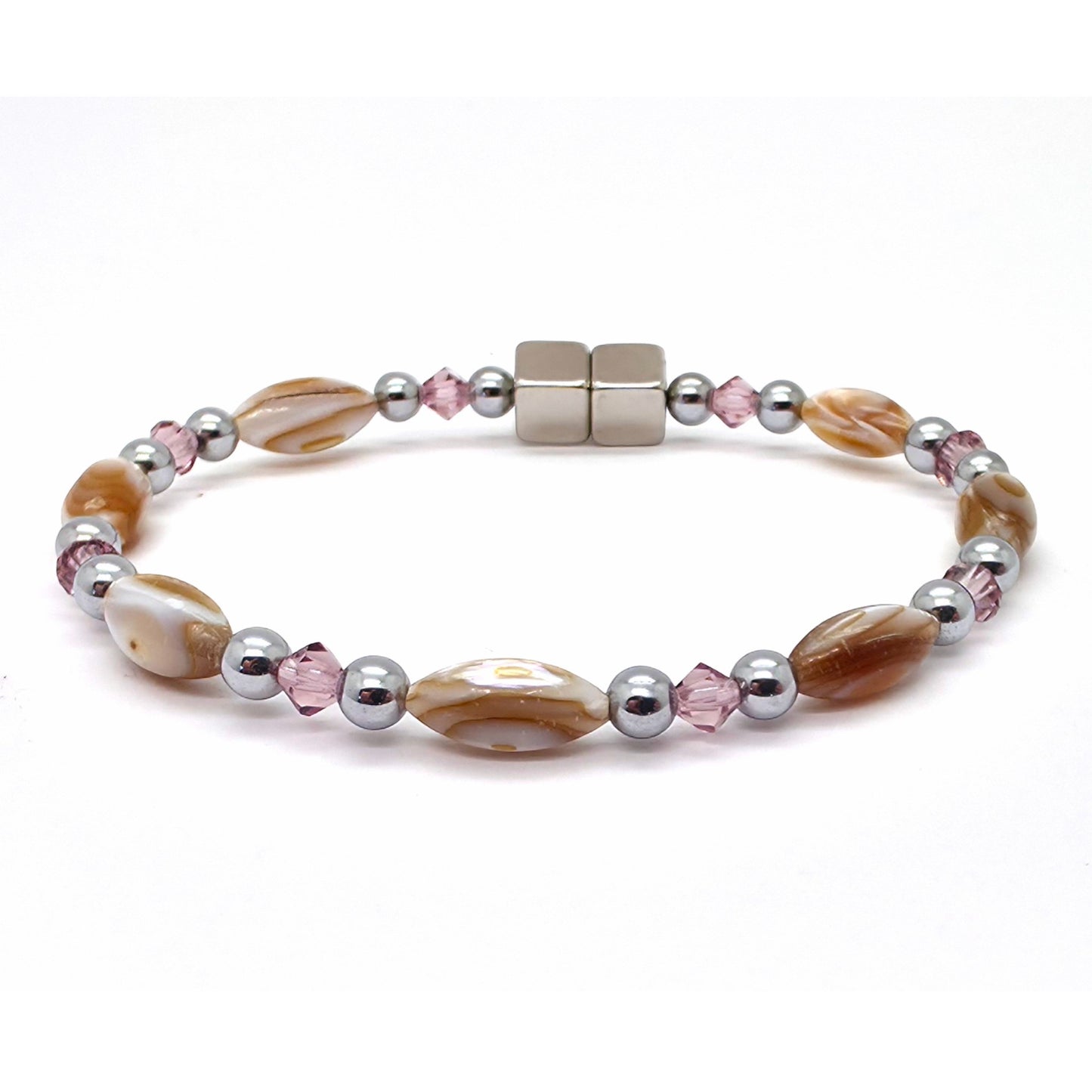 Abalone Single w Light Amethyst