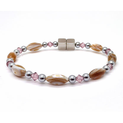 Abalone Single w Crystal Option
