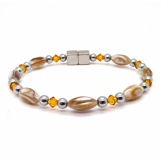 Abalone Single w Topaz Crystal