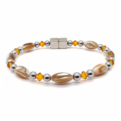 Abalone Single w Crystal Option