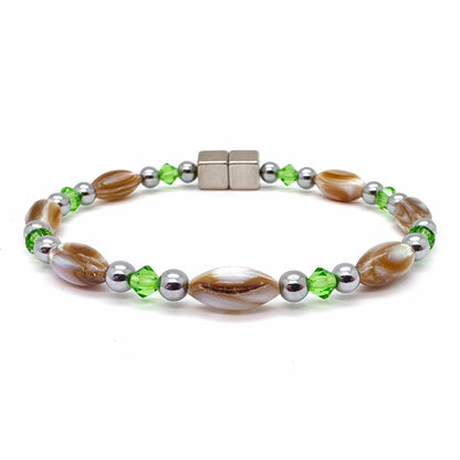Abalone Single w Crystal Option