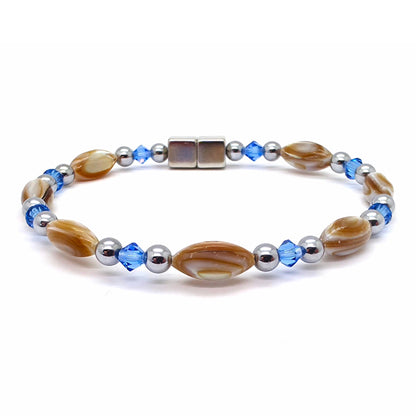 Abalone Single w Crystal Option
