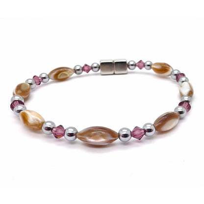 Abalone Single w Crystal Option