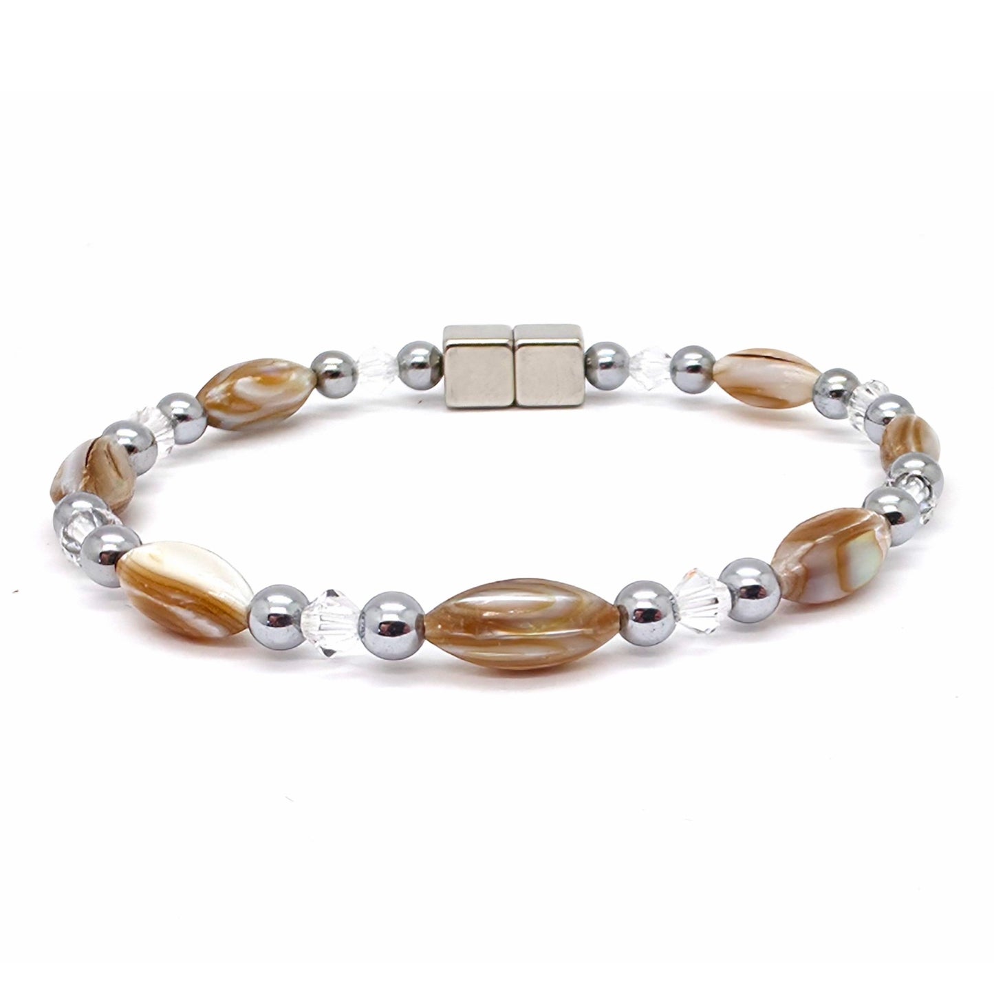 Abalone Single w Crystal Option