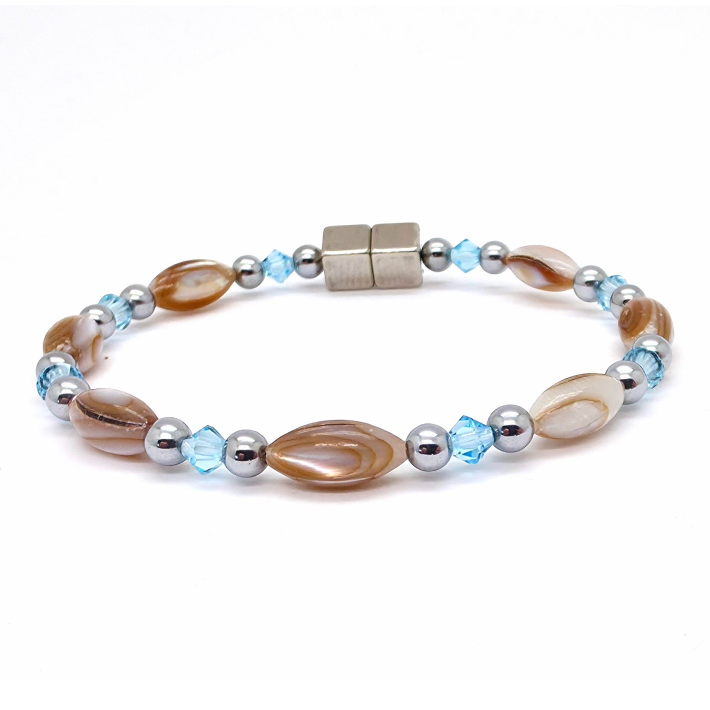 Abalone Single w Crystal Option