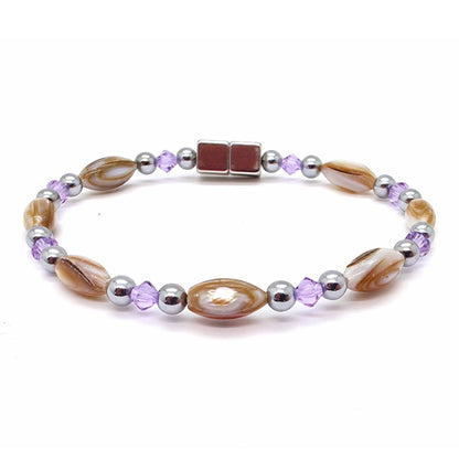 Abalone Single w Crystal Option
